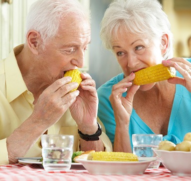 An expanded diet of nutritious foods are an amazing health benefit of dental implants